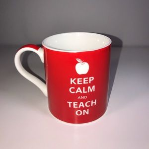 Keep Calm and Teach On Coffee Mug Teachers Gift